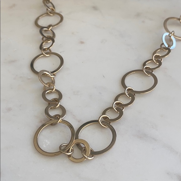 Chico’s Circle Silver Necklace - Picture 4 of 8